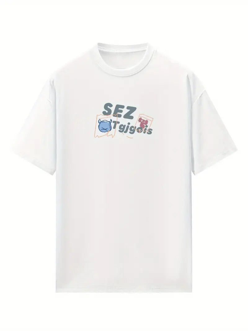 RDGF Graphic Oversized Printed Women's T-Shirt White Color