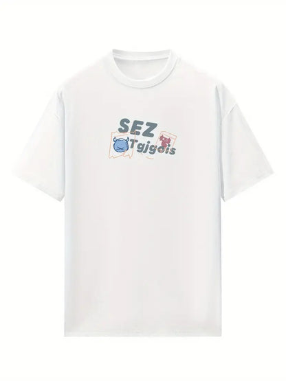 RDGF Graphic Oversized Printed Women's T-Shirt White Color