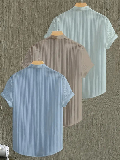 Pack of 3 Combo Relaxed Fit Shirts for Men Office and Casual Wear