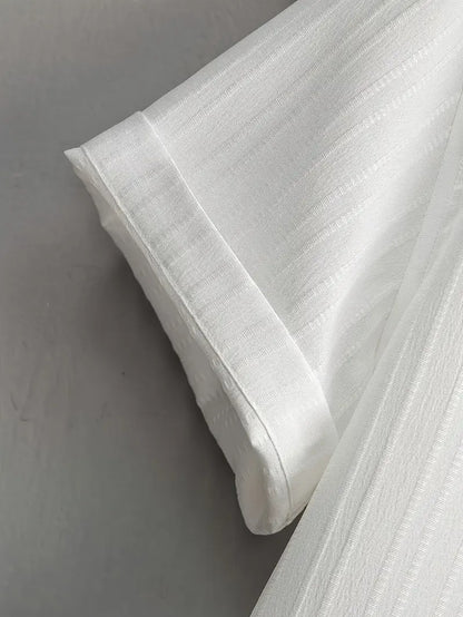 Cord-set for Men White Color Relaxed fit Trendy Fashion for Office and Casual Wear