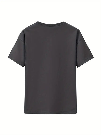 Hello Bear Graphic Oversized Printed Women's T-Shirt Black Color, Unisex
