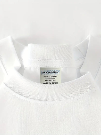 Vibes Graphic Oversized Printed Women's T-Shirt White Color, Unisex