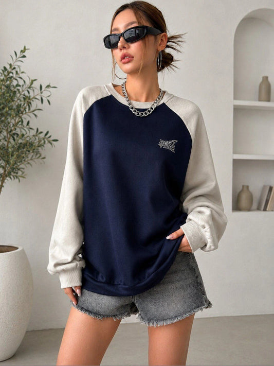 Women Colourblocked Sweatshirt