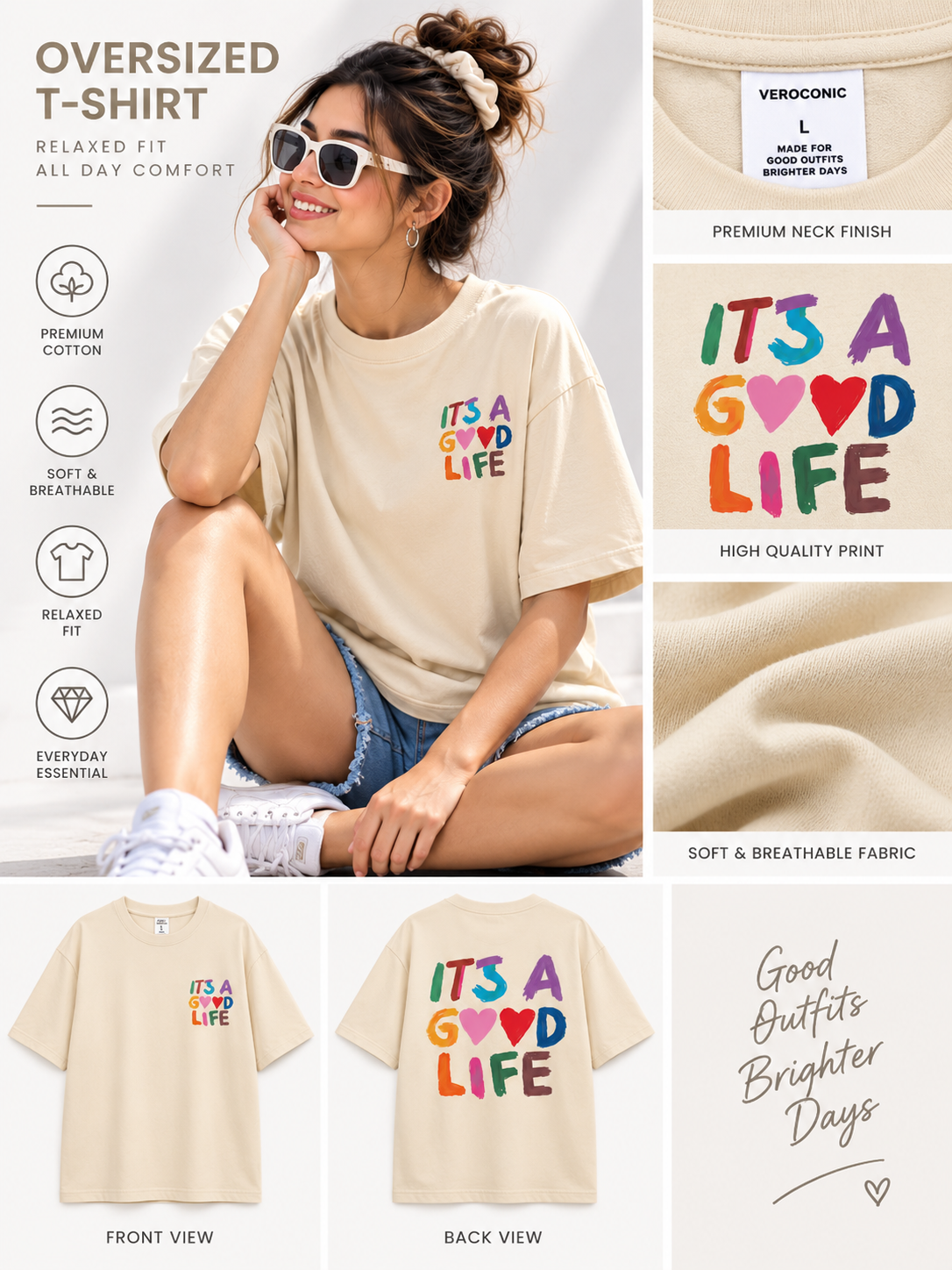 Women Printed Relaxed fit Cotton T-Shirt