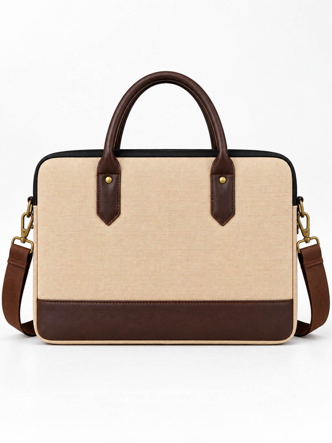Laptop Messenger Bag | Padded Laptop Briefcase with Detachable Shoulder Strap & Carry Handles