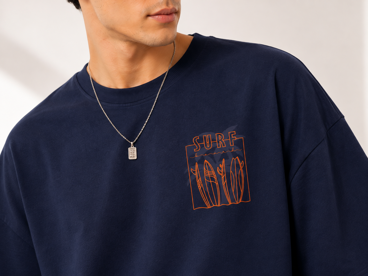 Men Back Graphic Printed Oversized Cotton T-Shirt