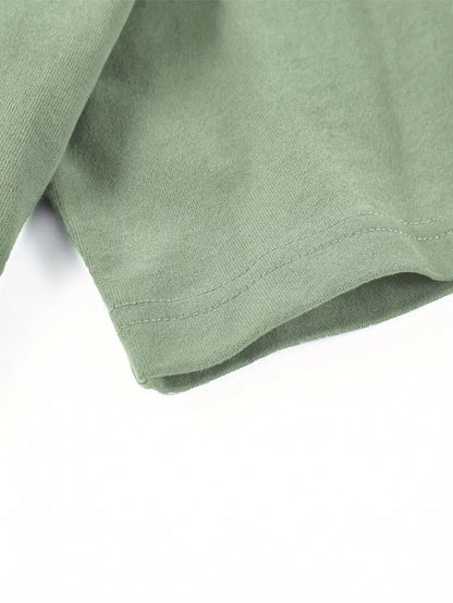 Salty Soul Graphic Oversized Printed Women's T-Shirt Green Color, Unisex, Back Print