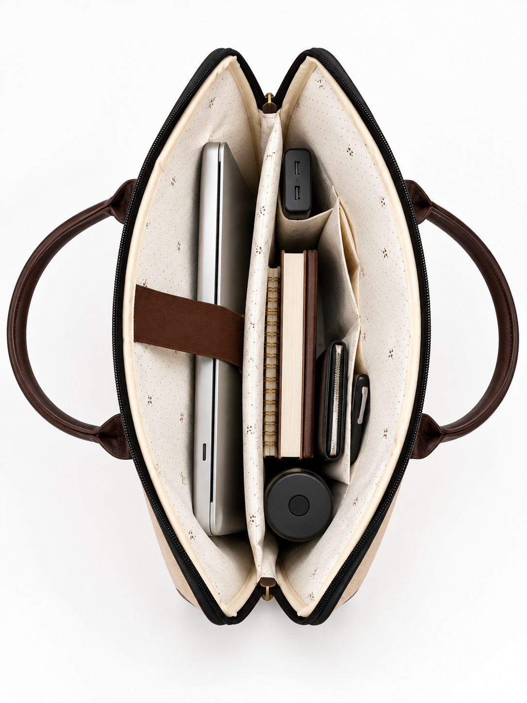 Laptop Messenger Bag | Padded Laptop Briefcase with Detachable Shoulder Strap & Carry Handles