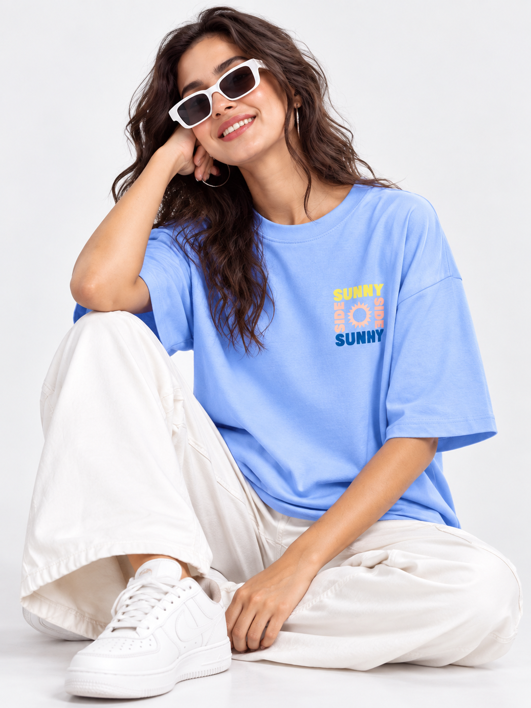 Women Back Printed Relaxed fit Cotton T-Shirt