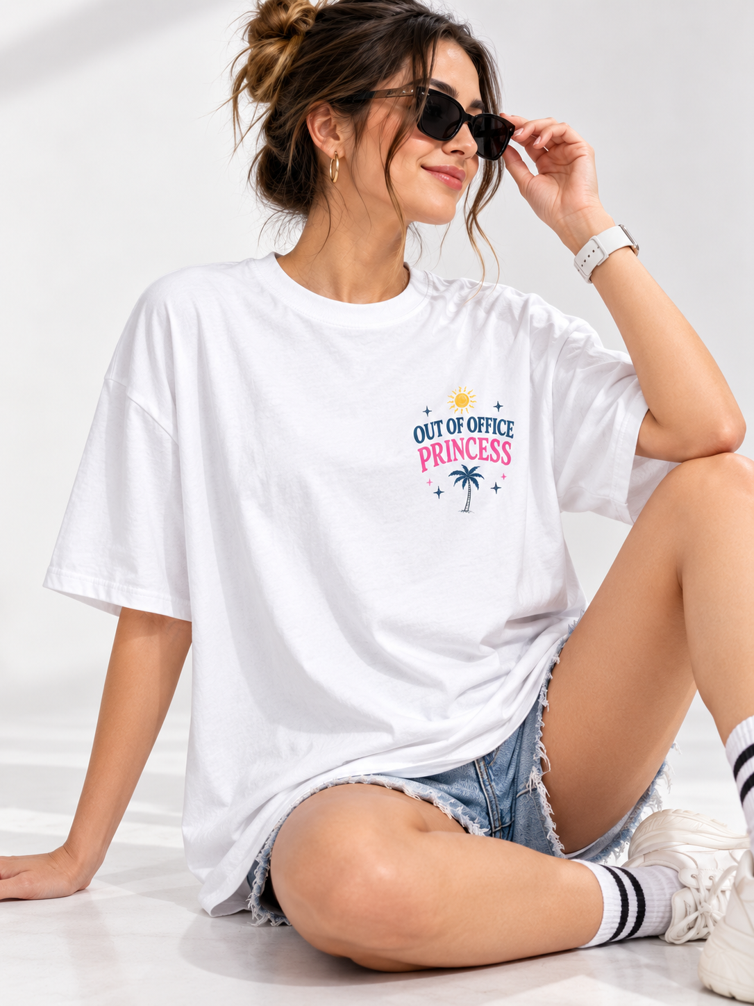 Women Back Printed Relaxed fit Cotton T-Shirt