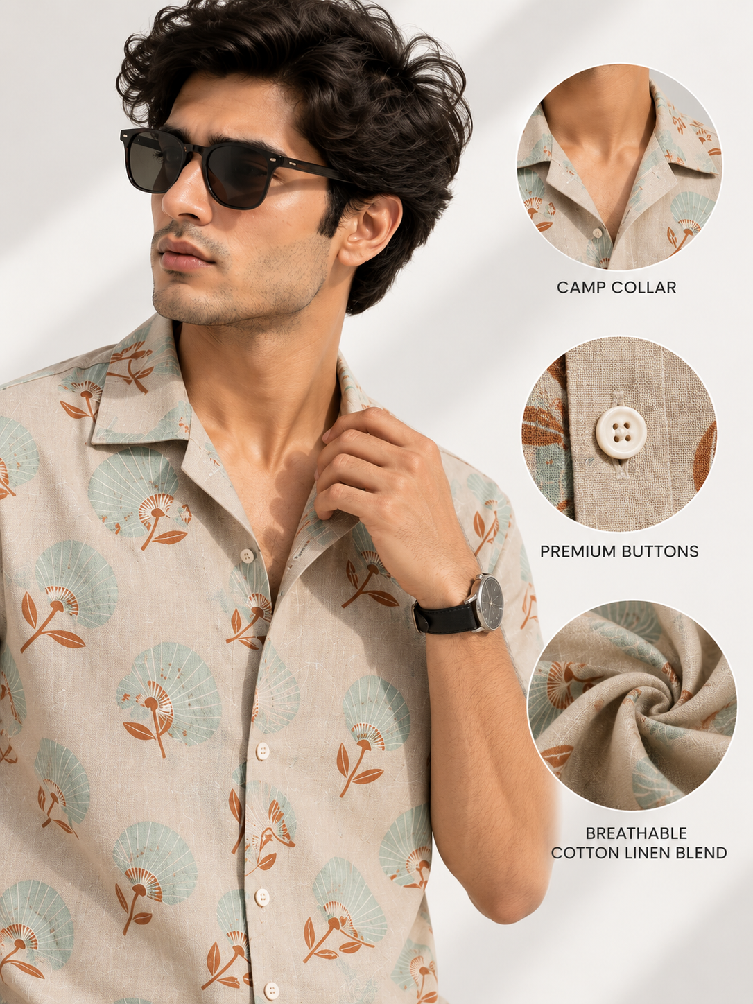 Comfort Fit Cotton Shirt for Men