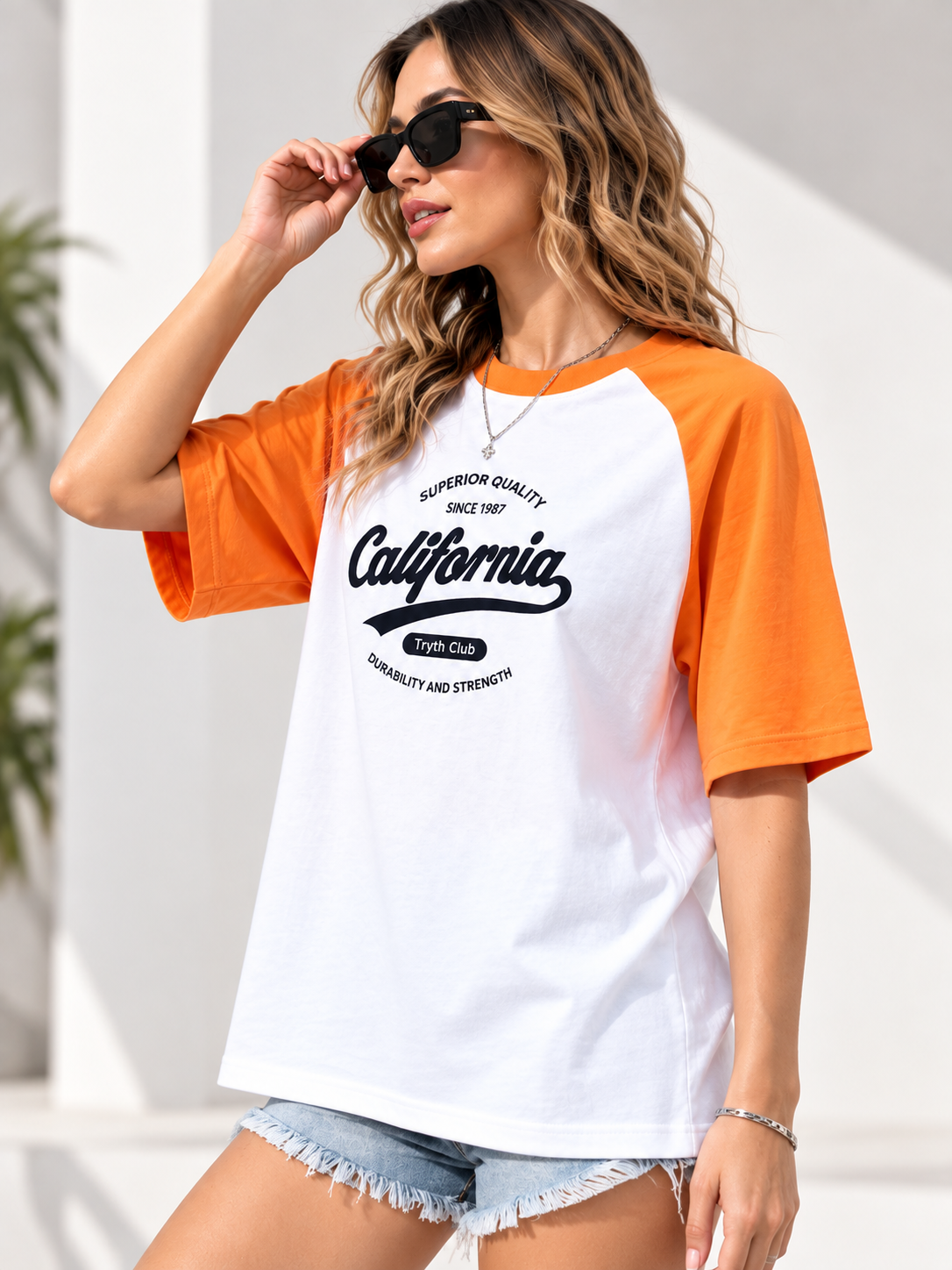 Women Reglan Sleeves Printed Relaxed fit Cotton T-Shirt