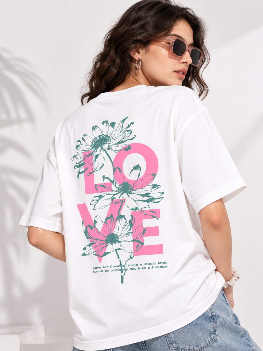 Women Back Printed Relaxed fit Cotton T-Shirt