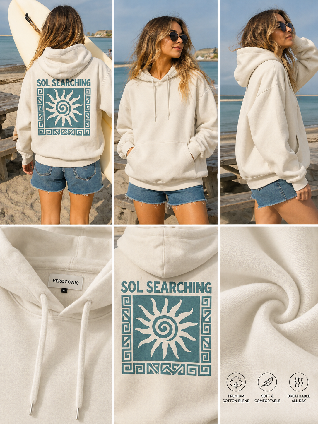 Women Back Printed Hooded Sweatshirt