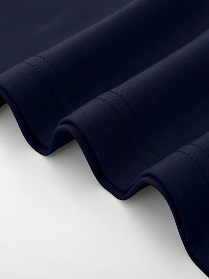 Cool Back Graphic Loose-Fitting Navy Blue Oversized Printed T-Shirt for Men & Unisex