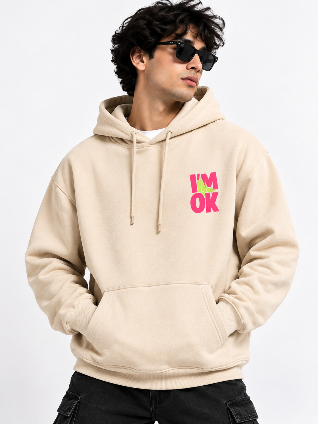 Men Printed Hooded Sweatshirt