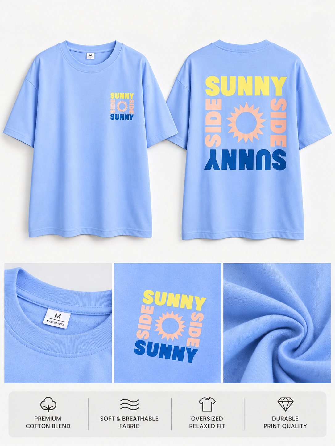 Women Back Printed Relaxed fit Cotton T-Shirt