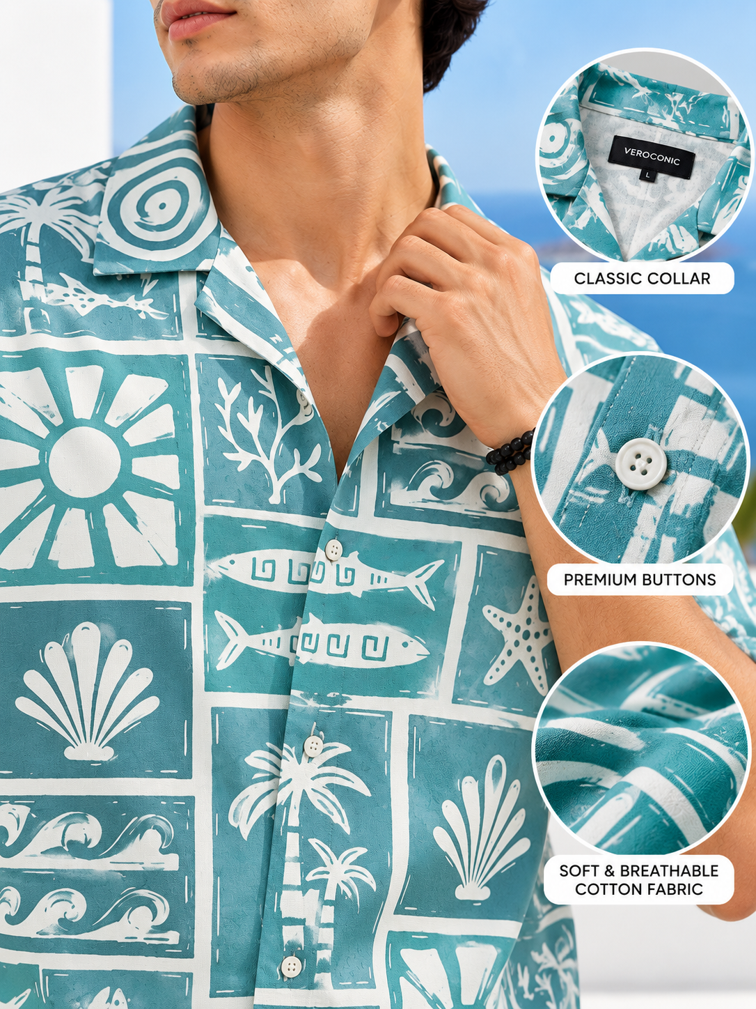 Comfort Fit Cotton Shirt for Men