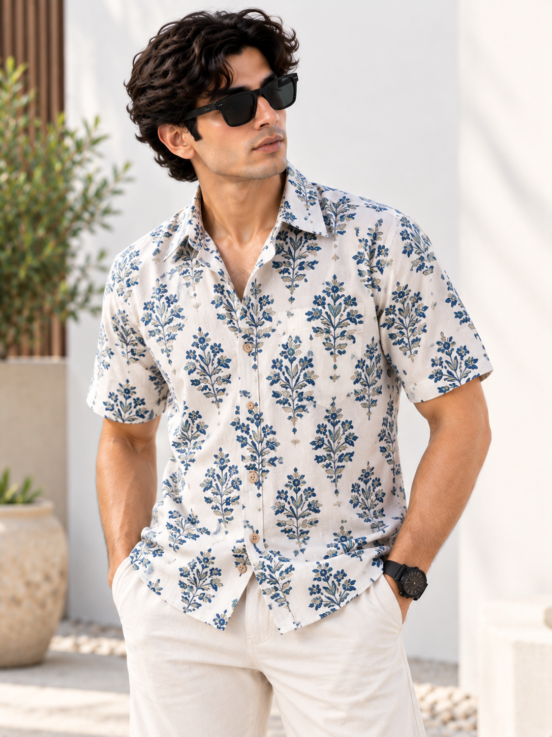 Comfort Fit Cotton Shirt for Men