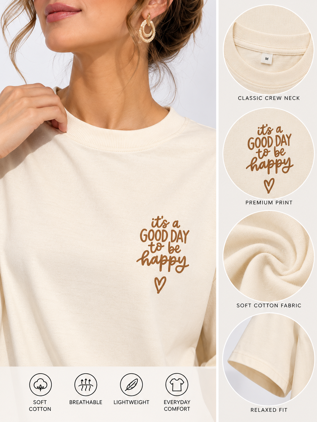 Women Printed Relaxed fit Cotton T-Shirt