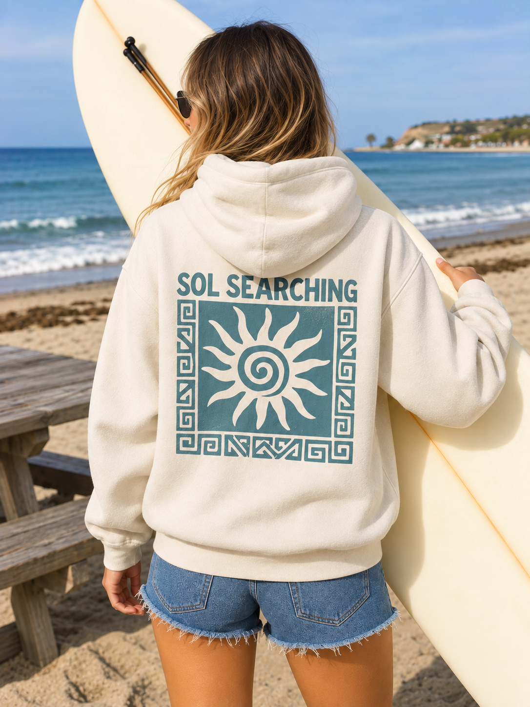 Women Back Printed Hooded Sweatshirt