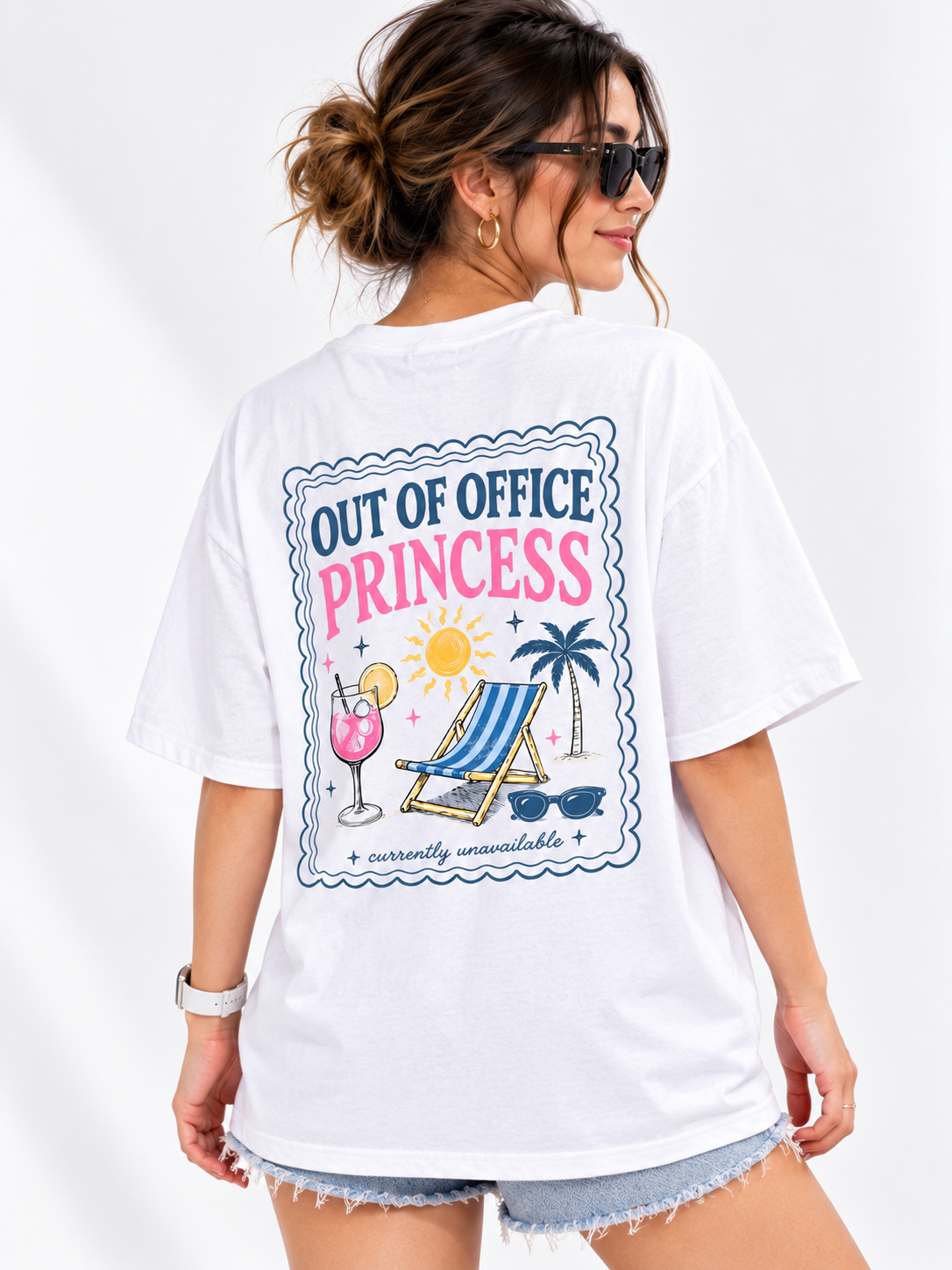Women Back Printed Relaxed fit Cotton T-Shirt