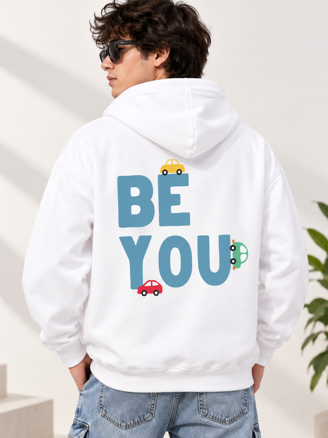 Men Printed Hooded Sweatshirt