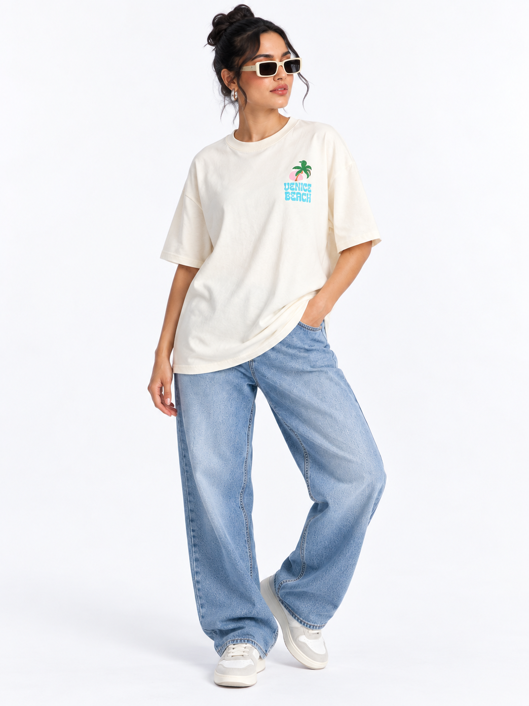 Women Back Printed Relaxed fit Cotton T-Shirt