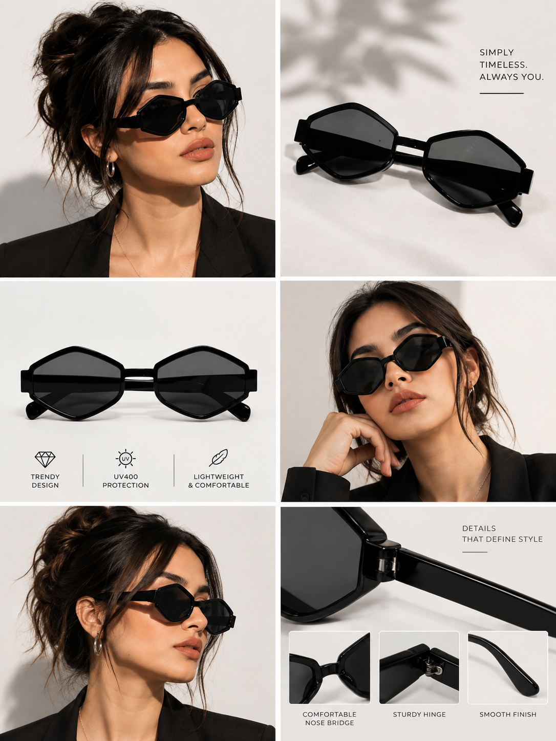 Black Frame & Black Toned Lenses Sunglasses for Women & Men