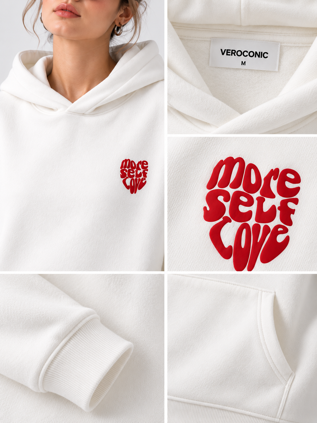Women Back Printed Hooded Sweatshirt