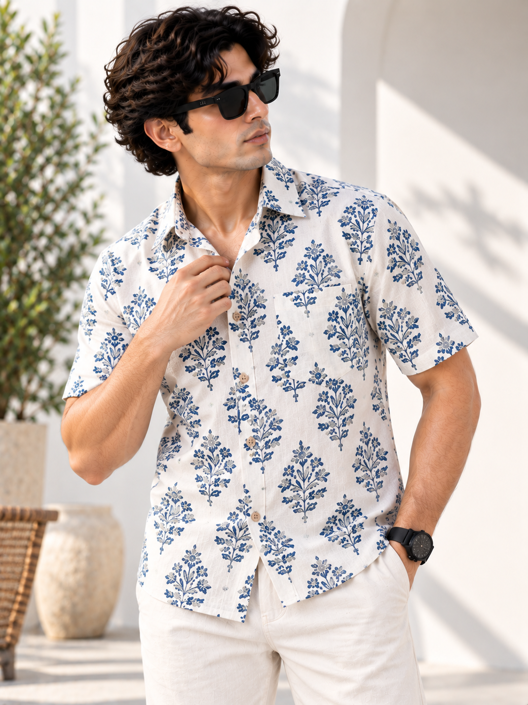 Comfort Fit Cotton Shirt for Men