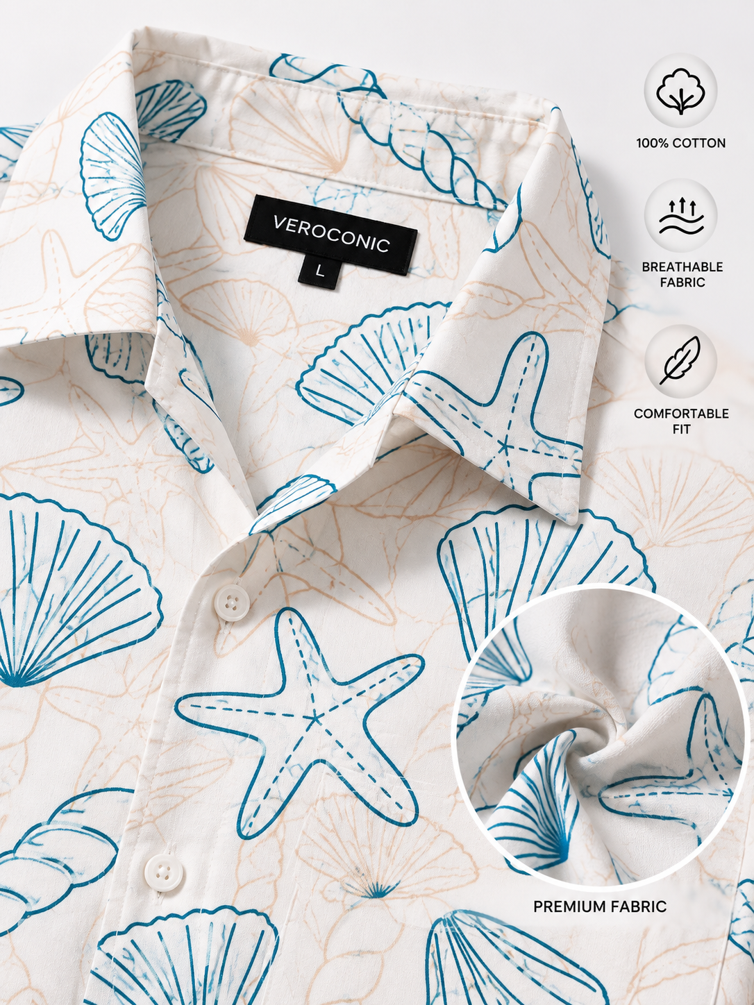 Comfort Fit Cotton Shirt for Men