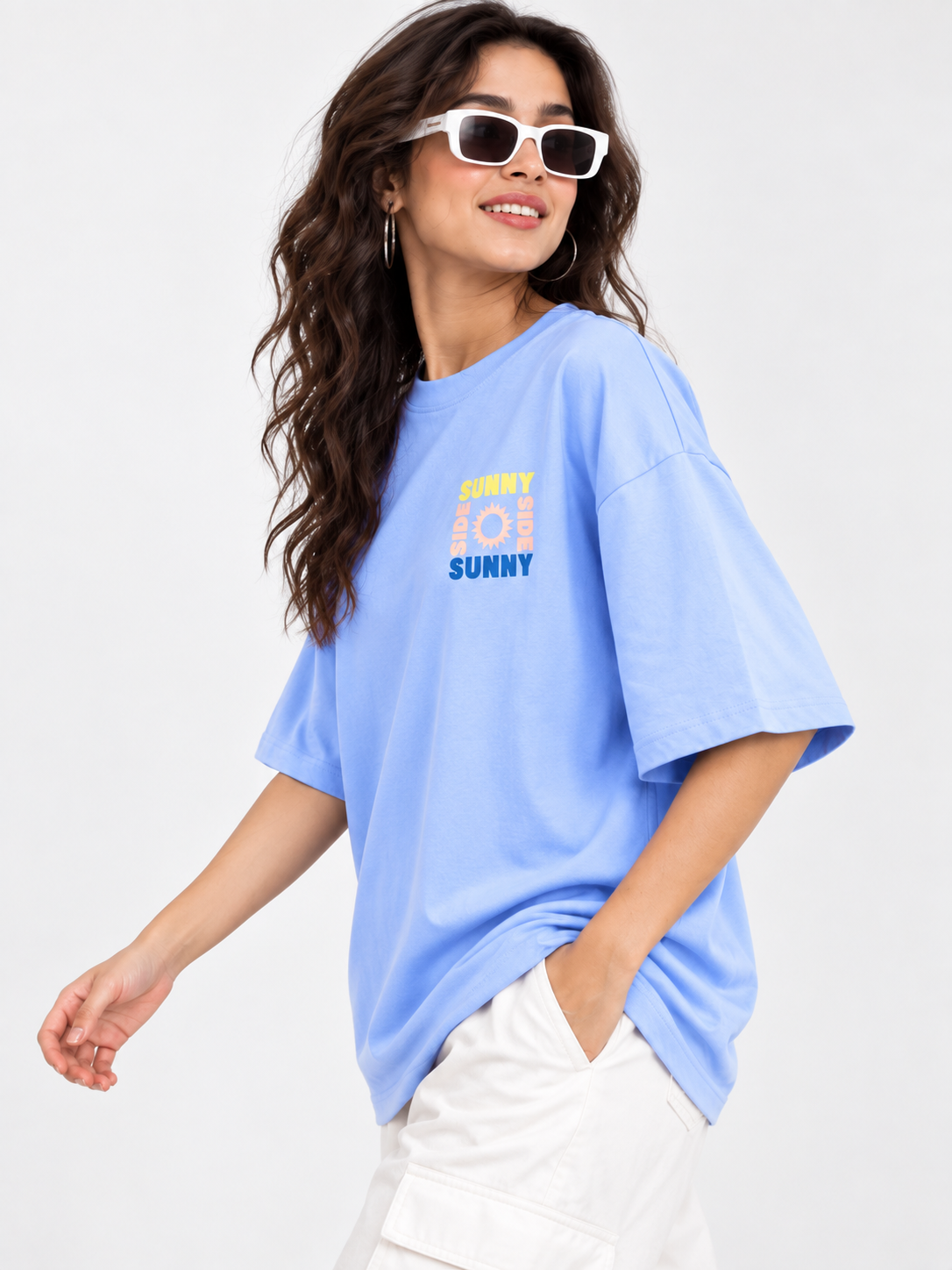 Women Back Printed Relaxed fit Cotton T-Shirt