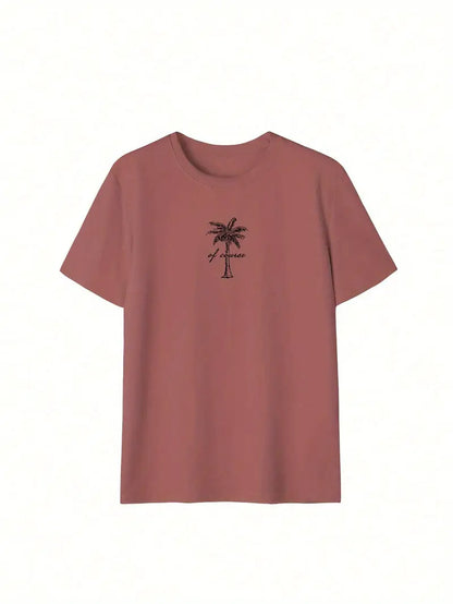 Vibes Graphic Oversized Printed Women's T-Shirt Dark Onion Color, Unisex, Back Print