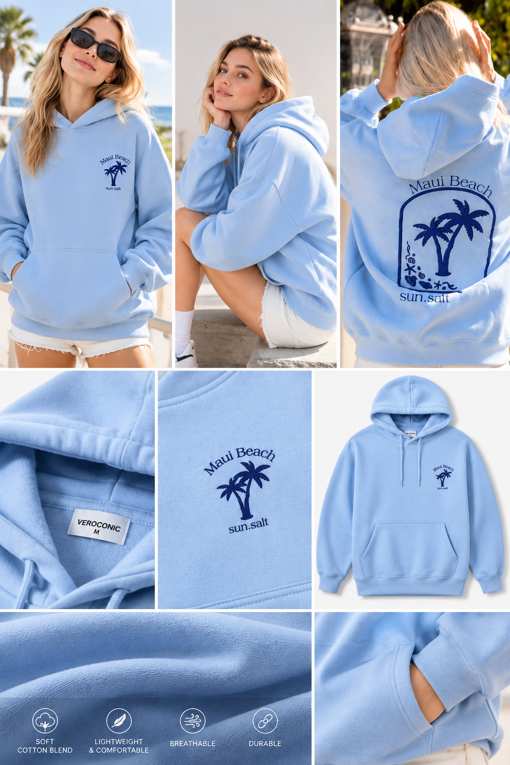 Women Back Printed Hooded Sweatshirt
