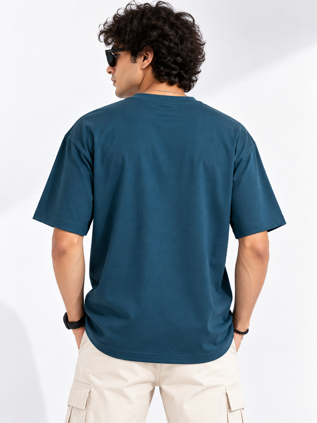 Men Graphic Printed Oversized Cotton T-Shirt