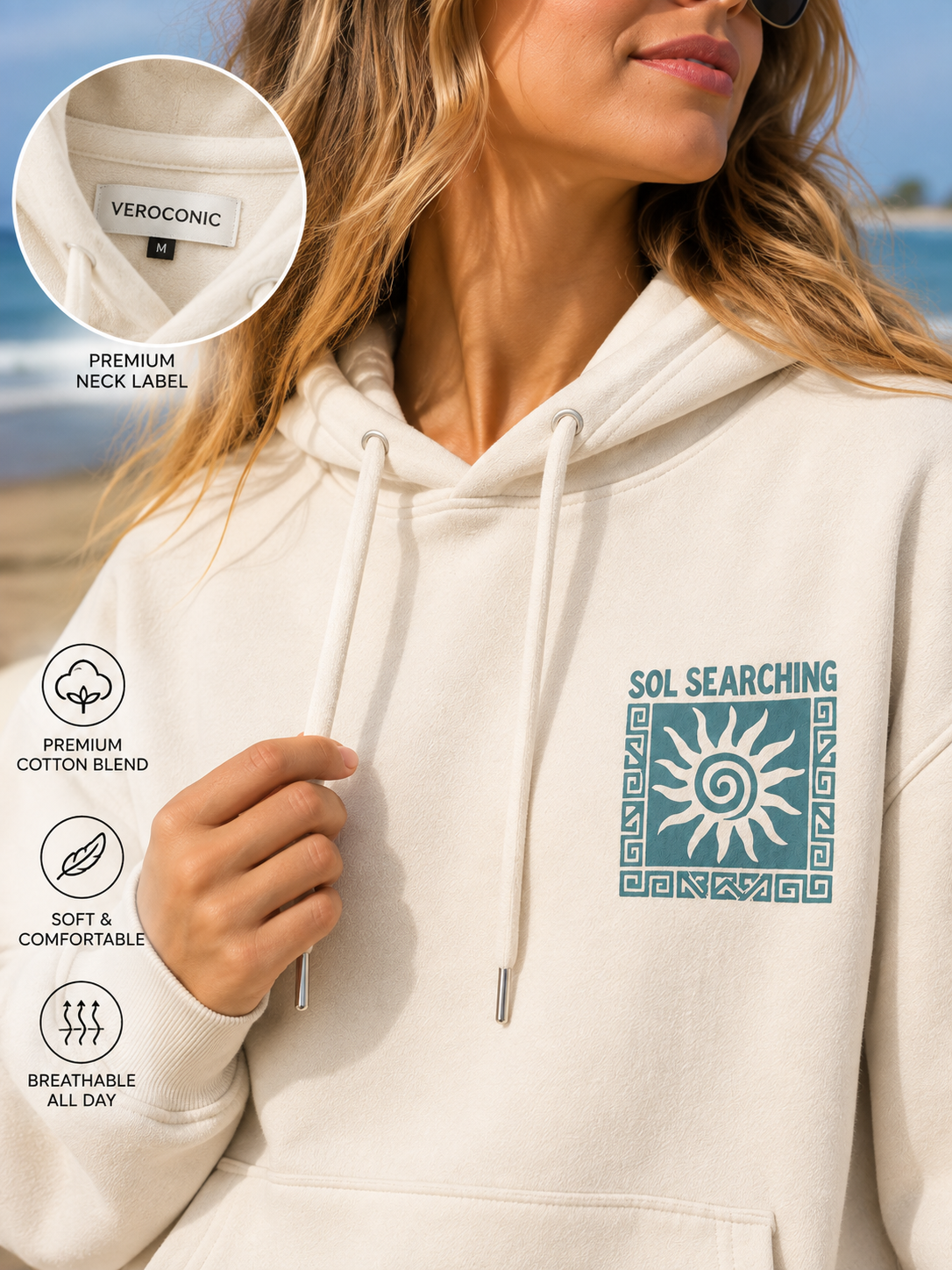 Women Back Printed Hooded Sweatshirt