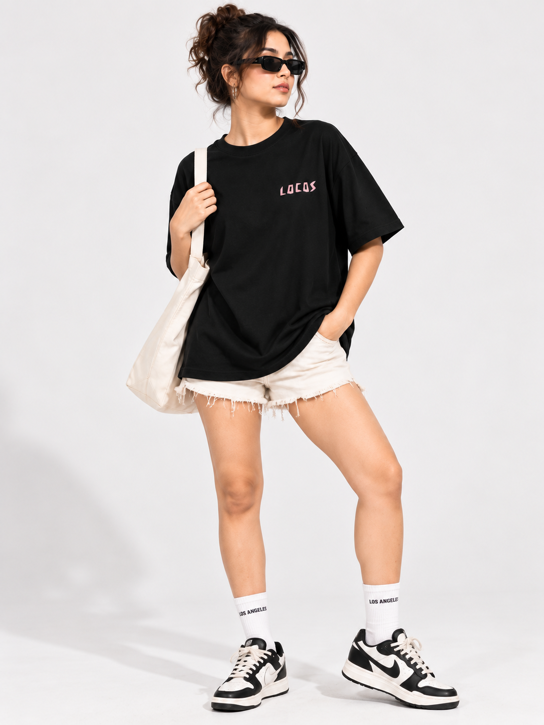 Women Black Printed Relaxed fit Cotton T-Shirt