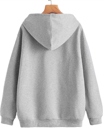 Plain Grey Melange Women's Sweatshirt Hoodie,  Sweatshirt Hoodie for Men, Unisex Sweatshirt Hoodie